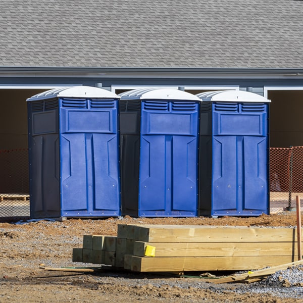 what is the maximum capacity for a single portable toilet in Enon